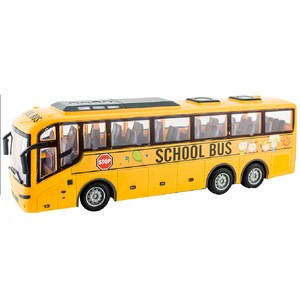 Kids radio control with light 1:16 4ch 27Mhz electric  rc school bus toys
