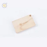 King Style OEM ODM OBM Modern Design Brand Organizer Business Display Ash Solid Wood Name Card Holder