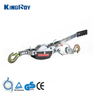 Kingroy 2.5ton dia4.8mm*2.2m single gear double hooks portable ratchet hand come along puller winch