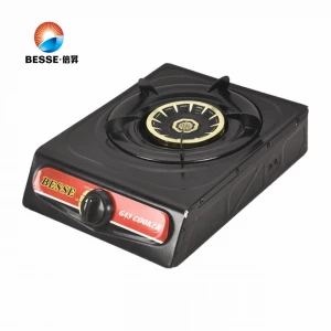 Kitchen appliance black stainless steel cooking gas stove gas burner