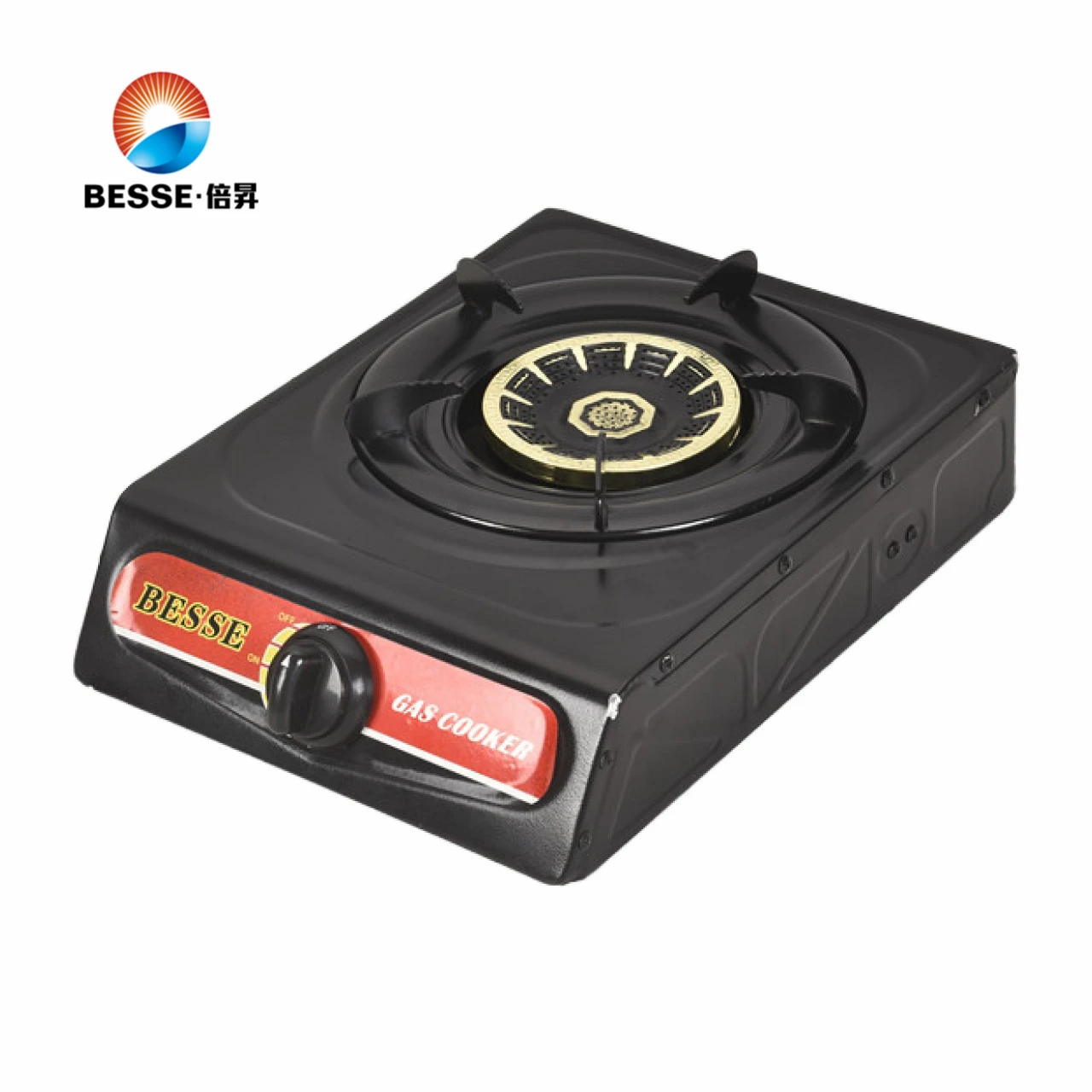 Kitchen appliance black stainless steel cooking gas stove gas burner