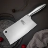 Kitchen Knife Chopping Cleaver Hollow Handle Chineese Meat Butcher Knives 7 inch Stainless Steel Knife
