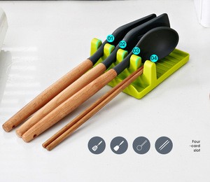 Kitchen Storage Rack Heat Resistant Holder Spoon Spatula Multi-functional Plastic Racks Kitchen Utensil