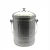 Import Kitchen Supplies Waste Bin Food Residue Compost Bin Stainless Steel Activated Carbon Cotton Storage Bucket Rolling Cover Type from China
