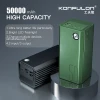 Konfulon 50000mAh Power Station Fast Power Bank 3 USB Output Mobile Power Bank Portable Battery 50000mah