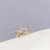 Import Korean fashion gold plated women jewelry beautiful crystal zircon geometric open student finger rings from China