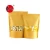 Import Kraft paper printed stand up pouches brown zipper bag with clear window for snacks meat seed from China