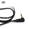 KZ Black Silver Plated Wire Earphone Upgrade Cable for ZS10/ZSA/ZS6/ZS4/AS10/ZST 0.75mm 2 Pins Headphones Detachable Cable