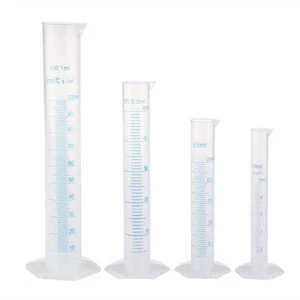 Lab Clear Plastic Graduated measuring Cylinder