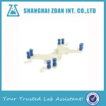 Laboratory butterfly type buret burette clamp laboratory instrument double spring loaded beige blue
