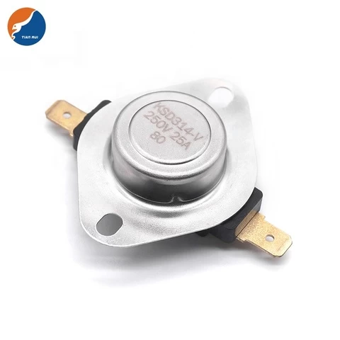 Large Big Current 250V 15A to 40A Bimetal Manual Auto Reset KSD305 KSD314 KSD302 Thermal Protector Switch Thermostat