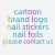 Import Laser colorful big name and  famous brand nail art sticker from China