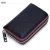 Import Latest Anti-theft cards package Women Men Real genuine Leather Zipper credit card holder from China
