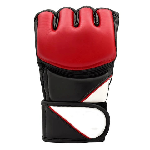 Latest New 2024 Boxing Equipment MMA Leather Gloves Half Finger Real Cowhide Leather Durable UFC MMA Gloves with customized