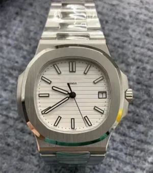 Latest PP Nautilus Noob Watch 3K Factory Ppf Cal. 324 Movement 5711 Model 8.3mm Thickness White Dial