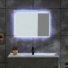 LED Lighted Vertical or Horizontal Wall Mounted Makeup Mirror for Bathroom Vanity