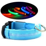 LED Nylon Ribbon Pet Dog Collar Night Safety Flashing Glow For Dogs Pet Supplies Collars for Small Dogs Cats