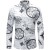 Import Long Sleeve Printed shirt Slim Fit Male Social Business Dress Shirt Men Clothing Soft Comfortable H0410 from China