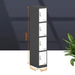 LONGLI OFFICE FURNITURE Factory custom commercial furniture 4 doors single cupboard gym use steel change room locker
