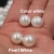 Import Longyao Large supply of shell pearl 3-18mm white half hole shellfish DIY jewelry accessories loose beads wholesale particles from China
