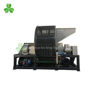 Low noise high output waste tire recycle machine/waste tire shredder