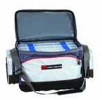 Lure fishing tackle bag with plastic boxes