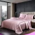Import luxury 100% Pure Silk Bedding Set for 2 pillow cases 1 duvet cover 1 flat sheet in 19mm  Pink OEKO TEX  Silk Sheets from China