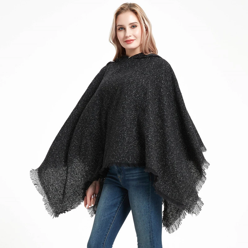Luxury Brand Plaid Cashmere Winter Woman Poncho Scarf Female Oversized Blanket Wrap Wool Cape Women Pashmina Shawls And Scarves