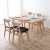 Import Luxury Modern Minimalist Hotel Home Furniture PU Leather Upholstered Wooden Dining Room Chairs Without Arms from China