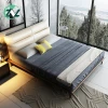 Luxury Solid Wood Teen Bedroom Slatted Adjustable Bed Double Bedroom Sets Bed On Sale Wooden Beds