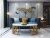 Import Luxury stainless glass living room furniture TV cabinet Multifunction Contemporary Italy design TV stands storage side cabinet from China
