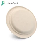 LuzhouPack Compostable Paper Plates Guests Biodegradable White Paper Plates