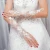 Import LZP109 Flower Long Gloves Crystal Lace Wedding Gloves Luva De Noiva from China