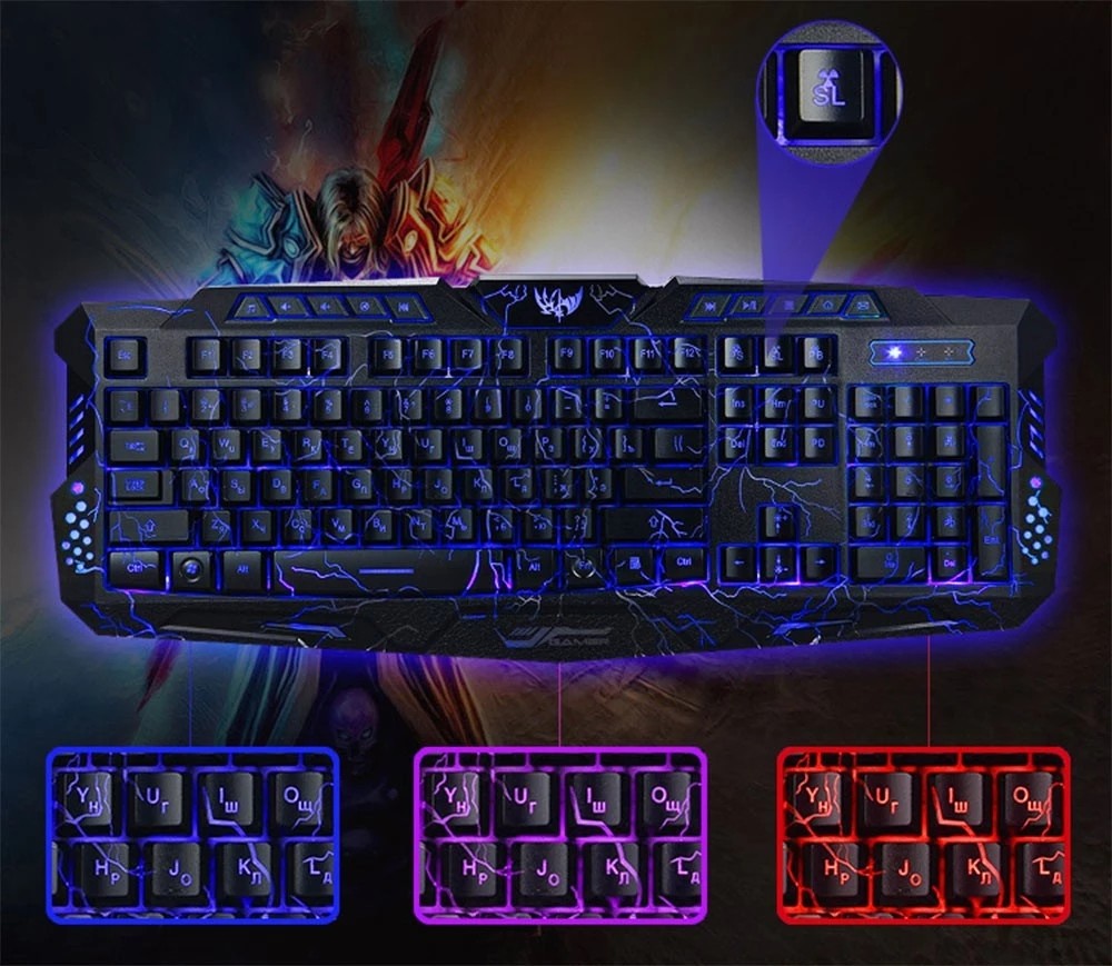 3 Color Keyboard Buy M200 Three-color Keyboard Usb Color-changing Keyboard Personalized ...