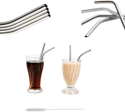 Made of food-grade 18/8 stainless steel 304  approved stainless steel metal straw