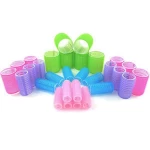 magic plastic easy cold-wave hair rollers curling perm rods short lot