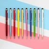 Manufacture wholesales cheap price high quality promotional custom logo slim thin hotel stylus pen metal ballpoint pen