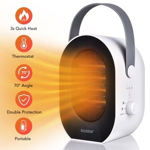 Manufactured Multi Function White Ptc Portable Winter Room 12 Volt Circulation Smart Fan Heater