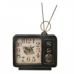 Many Years Factory Retro TV Table Clock Home Classic Model Custom Desk Clock