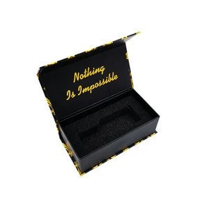 Matte black magnetic closure perfume gift box