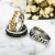 Import Men Hip hop punk chain design Turkish three color jewelry gold plated stainless steel rings from China