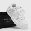 Men White Leather Shoes Flat Classic Casual Sports Shoes Lace up Student Skateboard Board Shoes Walking Travel Leisure Sneakers