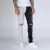 Import Mens jeans 2021 98%cotton 2%spandex denim cloth contrast two tones tapered skinny black grey  jeans pants from China