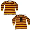 Mens long sleeve knitted rugby shirt