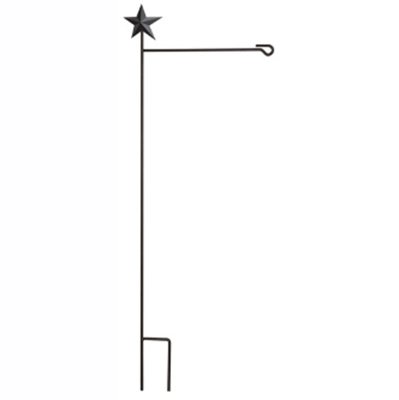 Metal Powder-Coated Weather-Proof Paint Premium Flag Pole Holder Garden Flag Stand Pole