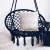 Import Metal Round Rope Ceiling Hanging Macrame Swing Chair from China