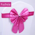 metallic stain chair sash for banquet wedding decoration chair sash for chair cover
