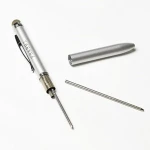 Microfiber Mesh Tip Stylus Pen with 2-in-1 (Black & Red Ink) Twist Ballpoint Stylus Pen for All Capacitive Touch Screen