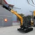 Import Mini excavator log rotating grapple 0.8t mini excavator mini excavator with included attachments from China