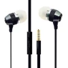 mobile accessories Metallic headphone smart black earphone